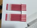 小米巨能写中性笔 10支装 红色 0.5mm 商务办公学生中性笔会议笔 实拍图