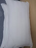酒店宾馆枕套床上用品客房枕套民宿用加密缎条白色枕头套一对拍2 60支全棉高密50*80cm一只装 实拍图