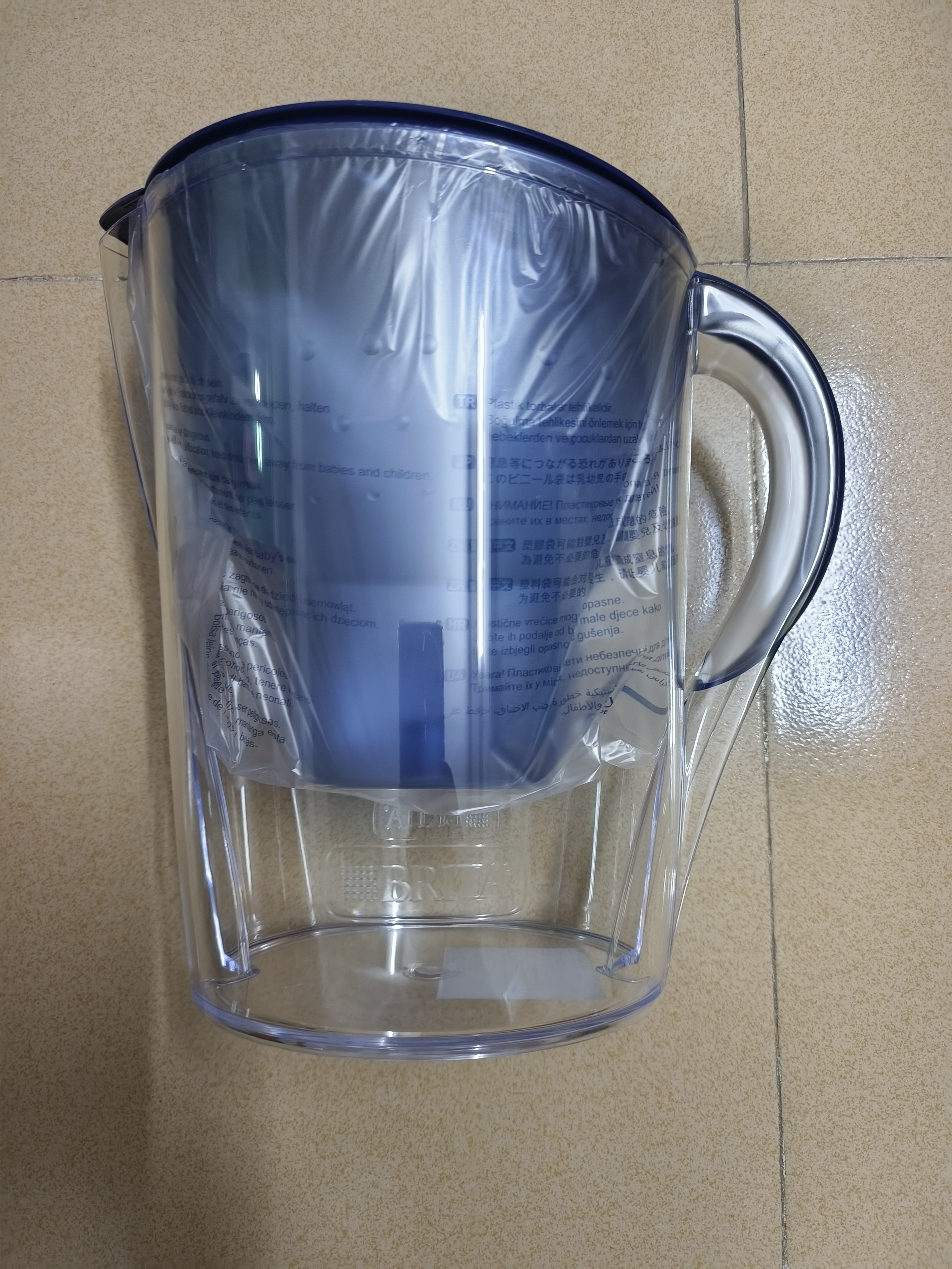 碧然德（BRITA）过滤净水器 家用滤水壶 净水壶 Marella 海洋系列 3.5L（蓝色） 实拍图