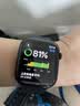 Apple/苹果 Watch S11 智能手表GPS款46毫米亮黑色铝金属表壳黑色运动型表带S/M MEVG4CH/B 实拍图