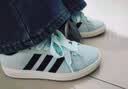 adidas 面包鞋 GRAND COURT BASE 00s休闲板鞋平底鞋男女阿迪达斯 薄荷绿/黑色/汉玉白   42 实拍图