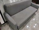 锐例布艺沙发小户型可折叠沙发床两用多功能客厅出租房公寓单双人沙发 经典灰【科技布】店长推荐 四人位 200cm 配2抱枕 实拍图