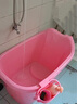 kolily 儿童浴桶婴儿洗澡桶浴盆宝宝游泳池泡澡桶1-15岁加大加厚洗澡盆 大号奶白色0-15岁 实拍图