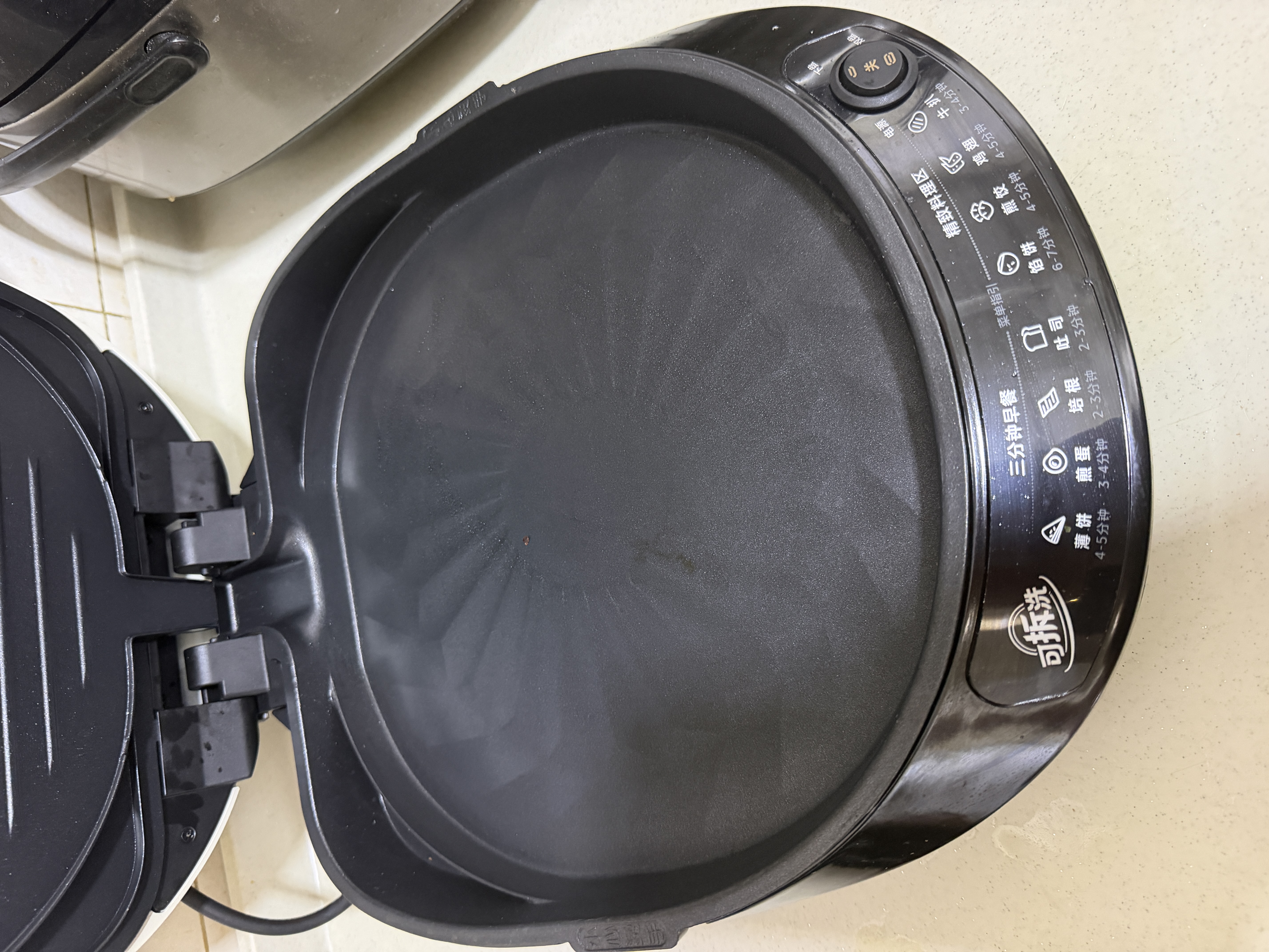 美的（Midea）电饼铛家庭用双面加热上下盘可拆洗煎饼铛煎烤机烙饼锅早餐机加深烤盘大火力大尺寸电饼档JKC3078 实拍图
