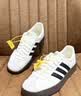 adidas双11主推 T头鞋 VL COURT CLASSIC板鞋德训鞋男女阿迪达斯 汉玉白/黑色/树脂黄   38 实拍图