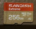 Sandisk闪迪256GB TF(MicroSD)内存卡4K极速金卡A2 V30 U3兼容大疆Pocket3/4P/Action 6运动相机/无人机存储卡 实拍图