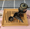 瓷牌茗茶具（cipaiming teaset）瓷牌茗 功夫茶具茶盘竹制茶台排水式茶海茶托盘家用茶具盘大小号 小茶博士储水式33cm*26cm 实拍图