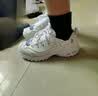 斯凯奇（Skechers）蕾丝熊老爹鞋女鞋冬季厚底增高熊猫鞋减震休闲运动鞋11959 实拍图