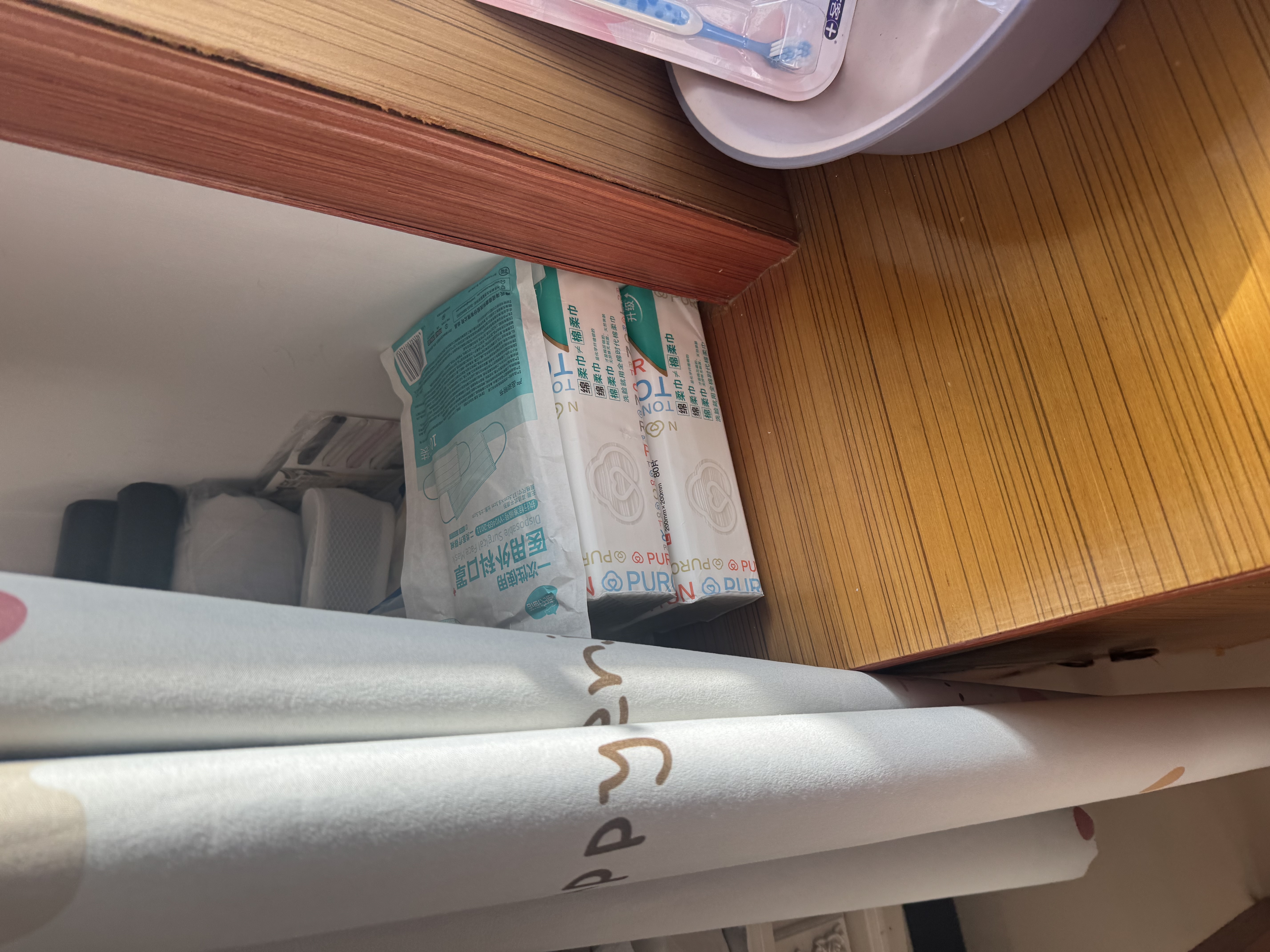 全棉时代洗脸巾80抽*1包100%纯棉柔巾一次性毛巾擦脸面巾抽取式20*20CM 实拍图