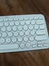 罗技（Logitech）时尚系列K390无线蓝牙键盘 超薄便携  K380升级版 白色 79键 实拍图