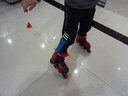 米高轮滑鞋成人溜冰鞋直排轮旱冰鞋刷街花式男女休闲可拆卸内胆龙脊 黑色单鞋 36 实拍图