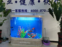 喜灏欧式双圆形生态金鱼缸水族箱中型创意客厅家用免换水屏风鱼缸定制 152x50x138（带一键换水） 实拍图