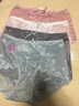 安致儿 (4条装)女士内裤女中腰性感蕾丝内裤棉质裆无痕大码女士三角裤 73101-深蓝+紫色+红色+墨绿 XL码（建议120-140斤） 实拍图