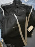 南极人（Nanjiren）运动套装春秋新款情侣开衫运动服休闲跑步健身卫衣 黑灰(男薄款)-82453 3XL 实拍图