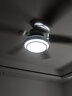 V-POWER 不锈钢餐厅吊扇灯 风扇灯现代简约LED电风扇吊灯家用卧室客厅电 经典银色款 48寸遥控变光 实拍图