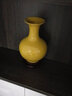傲世景德镇瓷器黄色花艺插花瓶客厅摆件家居博古架茶室装饰品瓷瓶摆设 小号纯黄赏瓶+底座 实拍图