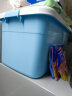 稳斯坦 W305 彩色带提手收纳箱 周转箱 带滑轮储物箱杂物工具带盖整理箱 蓝色40L 晒单实拍图