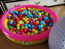 INTEX儿童海洋球池家用充气波波池室内戏水池游戏游泳池宝宝玩具 荧光池114*25CM+脚泵+20球 实拍图