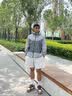 森马（Semir）冲锋衣男户外三防夹克秋情侣连帽外套夹克上衣 灰色调00322 L 实拍图