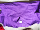 迪塞雅男女纯棉刷手服长袖洗手衣医生隔离工作服短袖刷手衣手术室衣宠物 洗手衣紫色（男款短袖） XL 实拍图