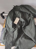 无印良品（MUJI） 男女通用 棉水洗牛津工装大衣无性别男款女款长款外套  ACK01A1A 烟熏绿色 XXS-XS 实拍图