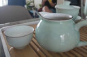 唯古潮汕功夫茶具套装家用小套青瓷茶盘茶壶盖碗茶杯陶瓷茶船办公茶海 盖碗密胺茶盘10件套（普通包装） 实拍图