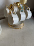 国涛骨瓷咖啡杯6杯6碟带架子高档精致杯碟套装金边陶瓷欧式咖啡器具 金边奥式（6杯6碟金架金勺） 晒单实拍图