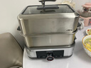 东菱电蒸锅多功能0涂层炖蒸煮一体304不锈钢炖锅双层大容量定时预约蒸箱电煮锅大功率速热中式料理锅 12L （DL-1005标配） 实拍图