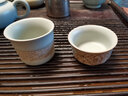 汝道（RUDAO）汝窑茶杯品茗杯功夫茶具单杯可养蝉翼开片汝瓷杯子个性茶杯主人杯 品茗牡丹杯70ml 实拍图