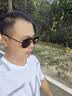 帕森（PARZIN）偏光太阳镜型男眼镜双梁蛤蟆镜驾驶墨镜礼物PZ8131A黑框黑灰片 实拍图