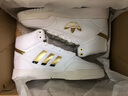 adidas DROP STEP XL休闲中帮篮球运动板鞋男女阿迪达斯三叶草   白/金/金黄色/一号黑   37 实拍图