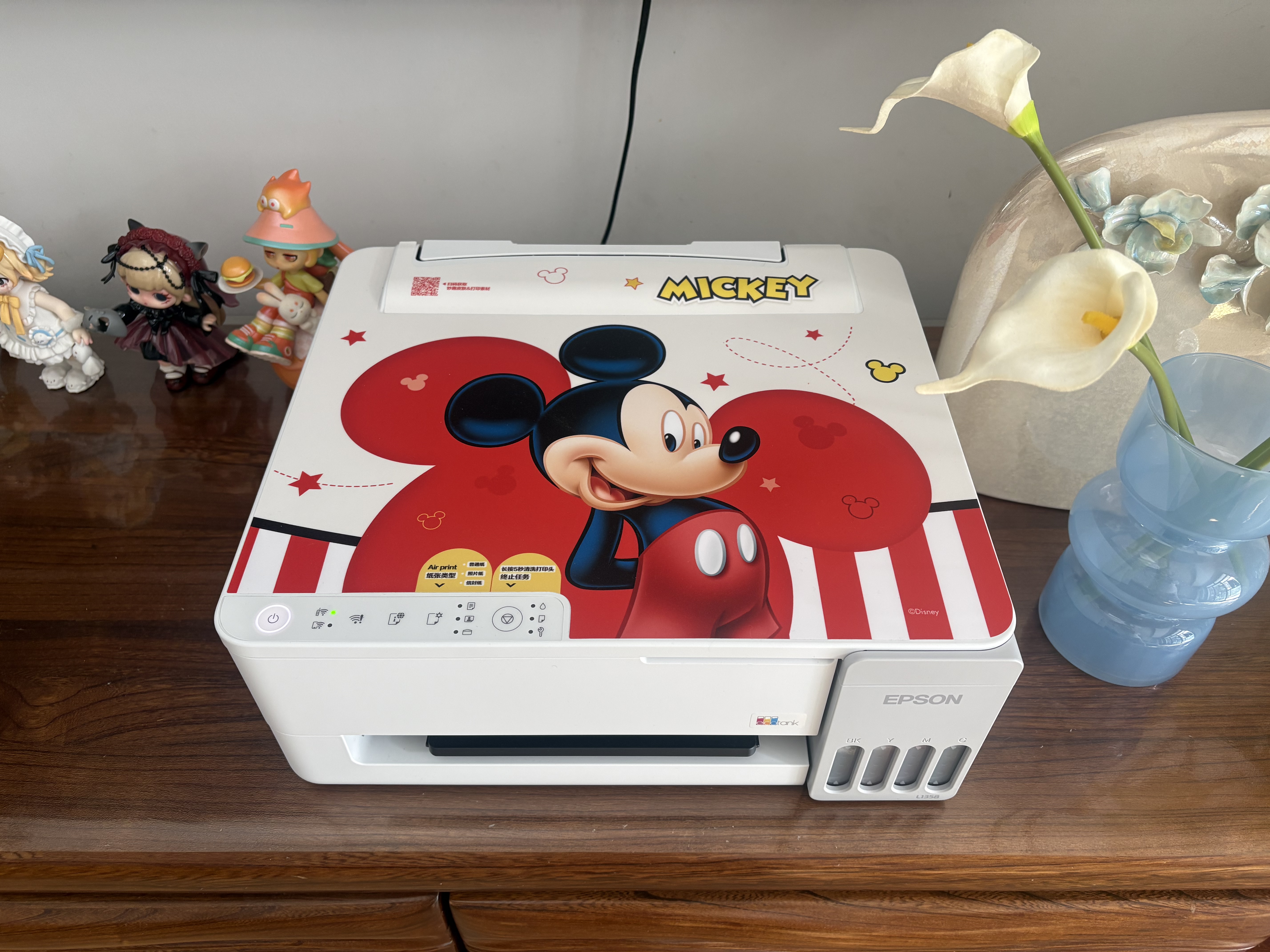爱普生（EPSON）【6代新品】L1358 墨仓式A4彩色无线单功能家用打印机 家用/办公 AI学习打印机（微信/远程打印） 实拍图
