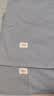 无印良品A类全棉枕套100%纯棉枕套枕巾48x74cm一对装 浅蓝灰 实拍图