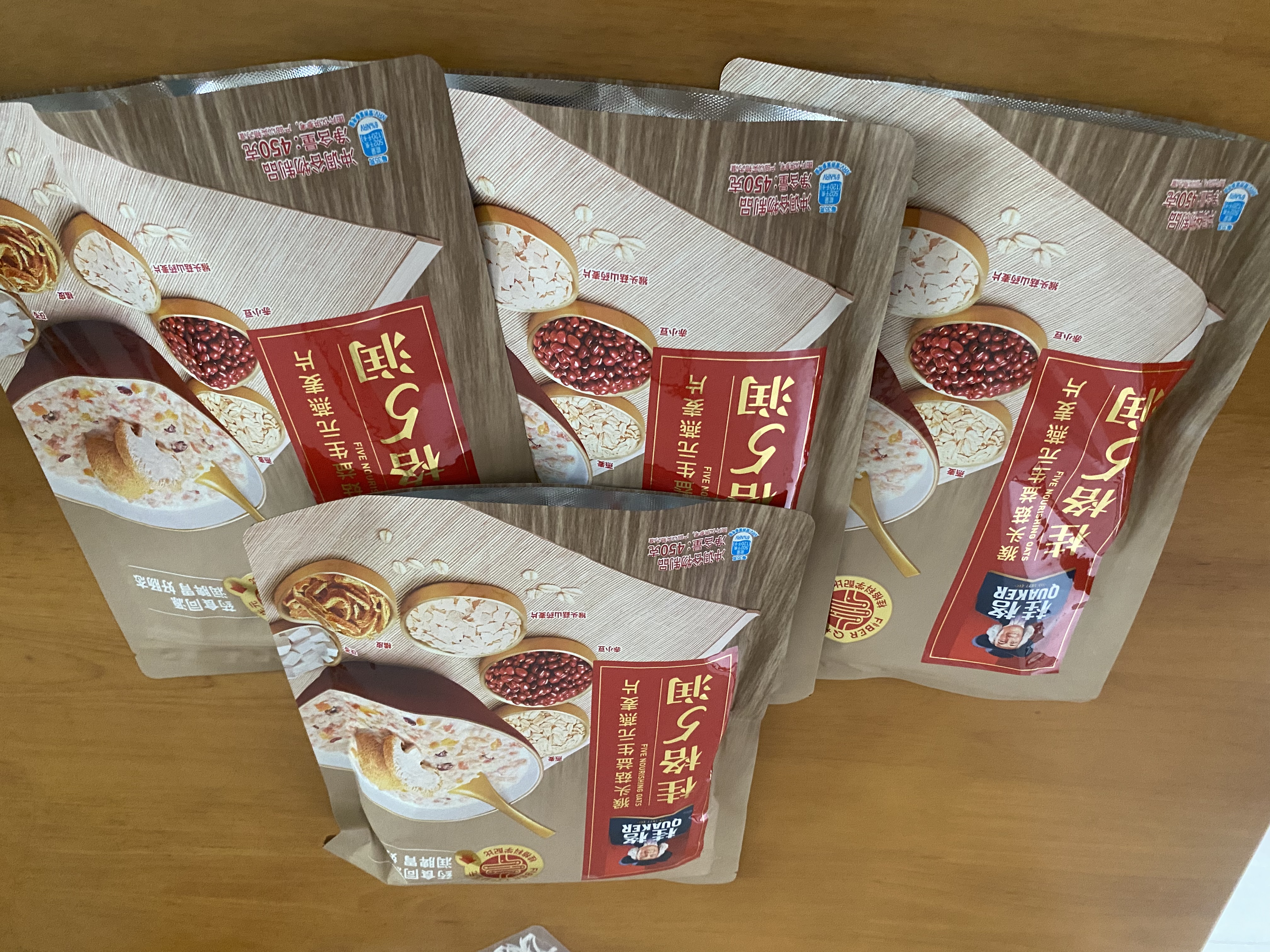 桂格（QUAKER）5润猴头菇混合燕麦片450克 添加茯苓 添加赤小豆 药食同源 实拍图
