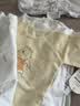 童泰新生儿半背衣婴儿衣服纯棉四季0-3月宝宝上衣满月服2件装 黄色 59 实拍图