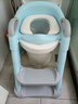 Joying Baby儿童坐便器辅助器马桶梯椅女宝宝小孩男孩厕所马桶架盖婴儿座垫圈 阶梯式座便器 蓝色 2个白色软垫 实拍图