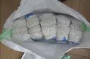 晟防手套劳保耐磨工作防滑棉加厚白棉纱棉线工地手套500蓝边20双 实拍图