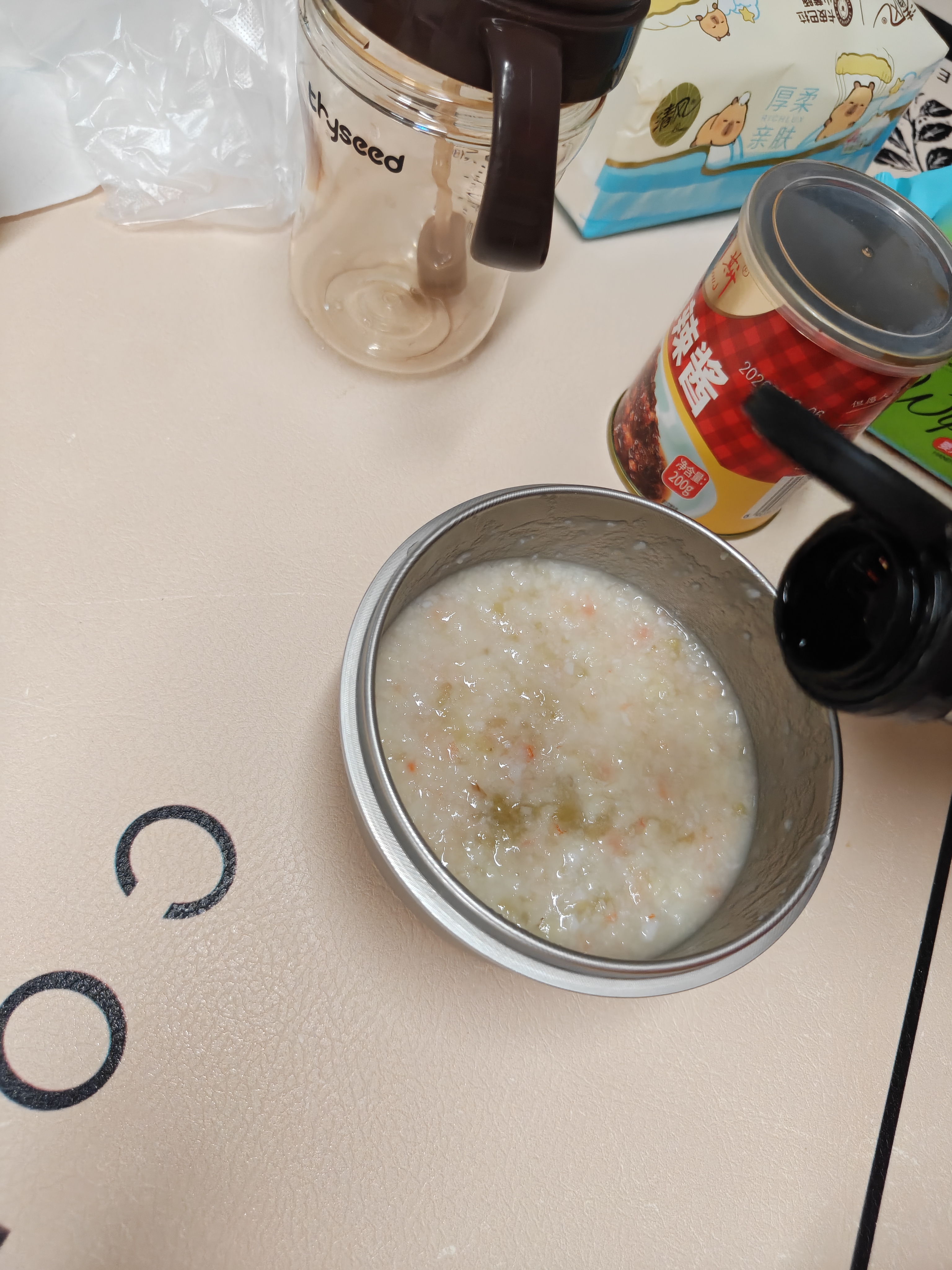 英氏婴幼儿快冲粥南美白虾玉米208g宝宝辅食粥冲泡即食练咀嚼13月+ 实拍图