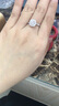 伊美钻 18K金钻戒 1克拉效果女款求婚钻石戒指 群镶钻戒订婚结婚砖戒 4克拉效果FG色SI20分+40分 实拍图