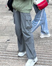 浪莎春夏季阔腿工装裤女美式冲锋登山高腰伞兵裤休闲街舞速干运动裤子 实拍图