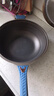 金嫂子（KSISE）有钛合金双色微压多功能炒锅做饭不粘锅烹饪厨房电磁炉煤气灶通用 天蓝色+蒸笼+铲 32cm 实拍图