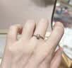 DR【双11】现货钻戒天然钻石K金戒指 雪吻 订结婚告白求婚纪念日女 TOP*5分H色SI1 【白14K金】下单后【真爱验证】选择手寸 实拍图