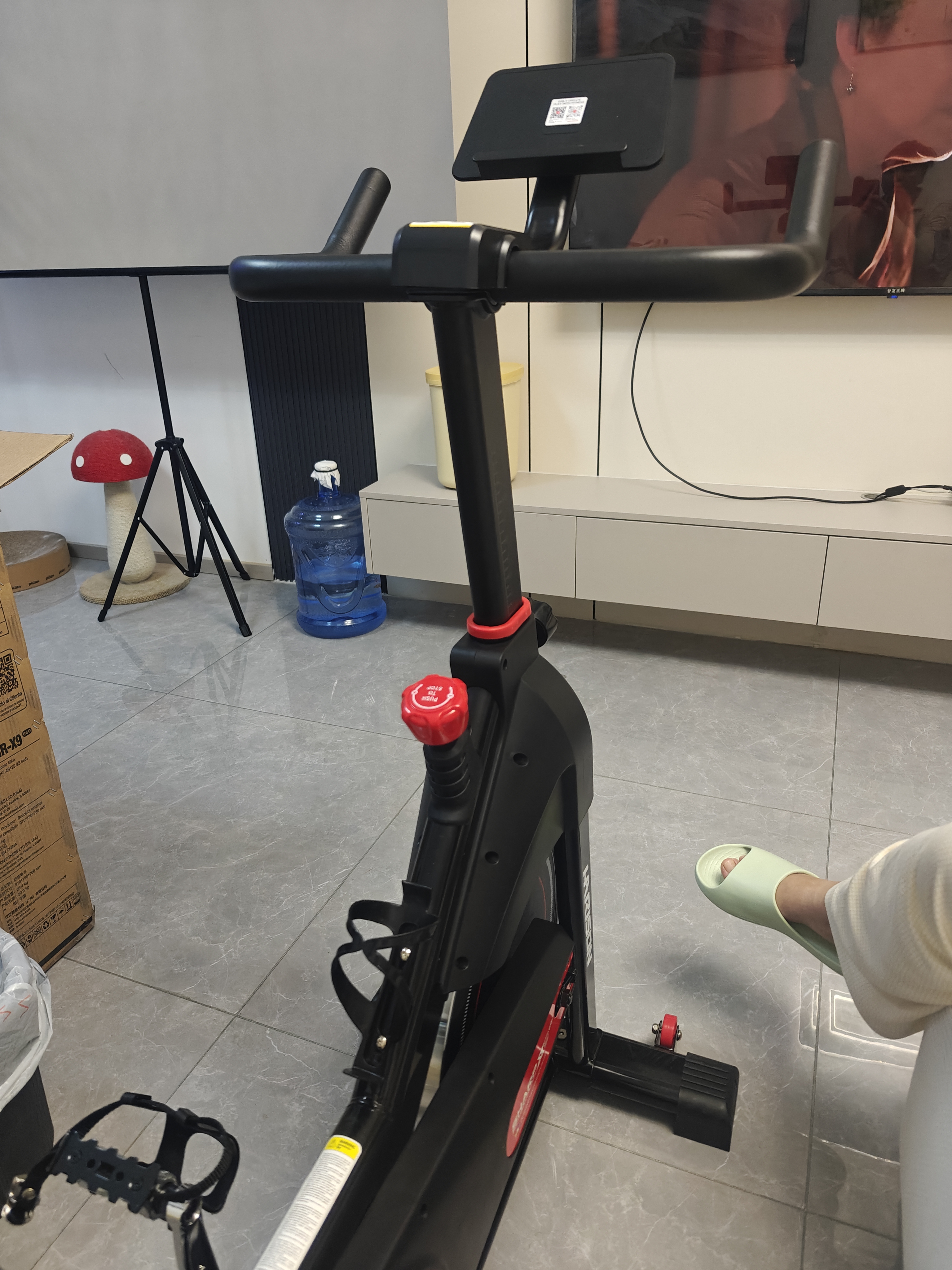 HARISON汉臣动感单车家用智能健身车 室内自行车健身器材SHARP HR-X9eco 实拍图