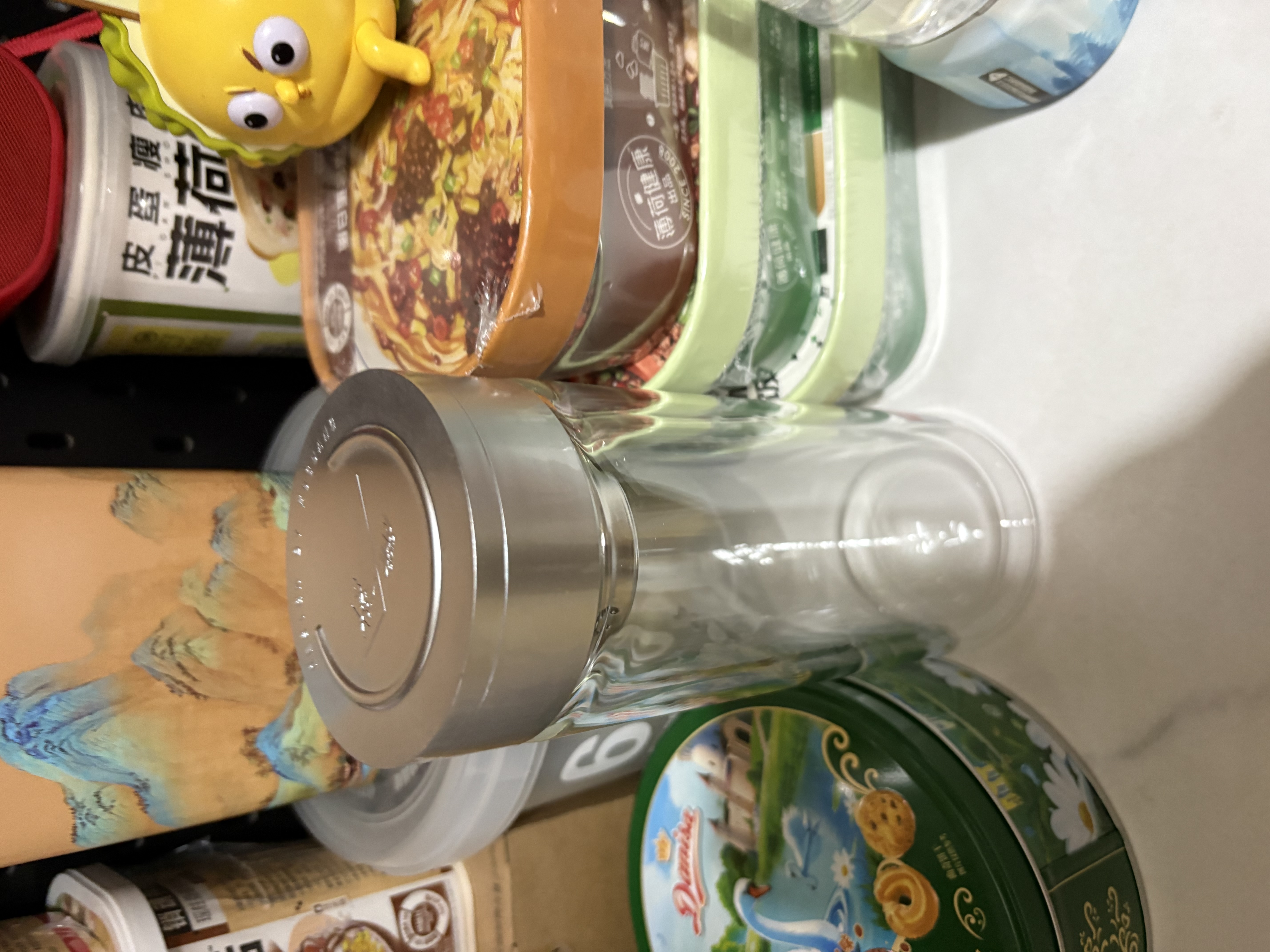 富光双层玻璃杯 大容量高硼硅玻璃泡茶杯子 带茶隔商务办公水杯男女士 实拍图