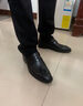 轩威斯（xuanweisi）皮鞋男真皮透气一脚蹬英伦休闲男士尖头商务正装潮流发型师男鞋子 黑色 41 实拍图