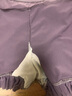 乐卡利泳衣女士分体成人保守游泳衣女泡温泉显瘦长袖防晒遮肉肚罩衫温泉 紫色【建议75-120斤】 实拍图