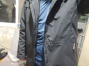 BODACHEL男士三合一冲锋衣春秋季加绒保暖可拆卸防风防水滑雪服定制LOGO 烏羽黑-男【三合一四防外壳】 3XL 实拍图