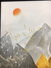 忆画大尺寸电表箱装饰画晶瓷画北欧抽象餐厅电闸箱挂画上翻配电箱遮挡画客厅现代简约弱电箱总开关  A款-金丝阑山【晶瓷画】  60*40cm拉丝亮钛金框可遮盖50*30电箱 实拍图
