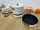 美苏（Meisu） 旅行锅便携式小型多功能电煮锅折叠煮面锅不粘锅学生宿舍分体式迷你电火锅煎锅电锅家用 1.7L 白色（304不锈钢内胆） 实拍图