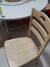 澜虞 餐椅实木椅子家用饭桌靠背椅凳子餐桌椅休闲椅中式餐厅座椅现代 原木色中式 实拍图